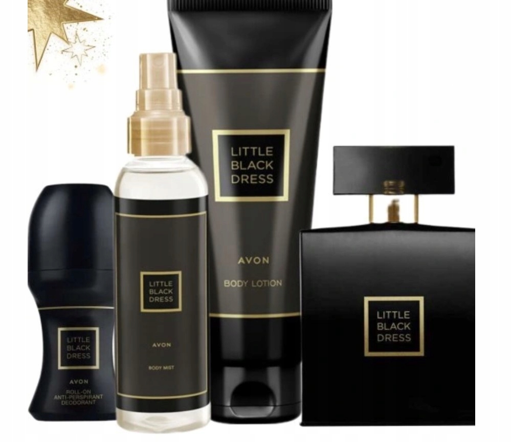 Avon Dárková sada Little Black Dress Dámské Parfémy pro ni 4v1