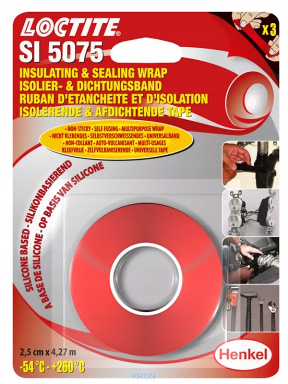 5075 Loctite Taśma Izolac. 2,5CMX4,27MB Czerwona Autoryzowany Dystrybutor