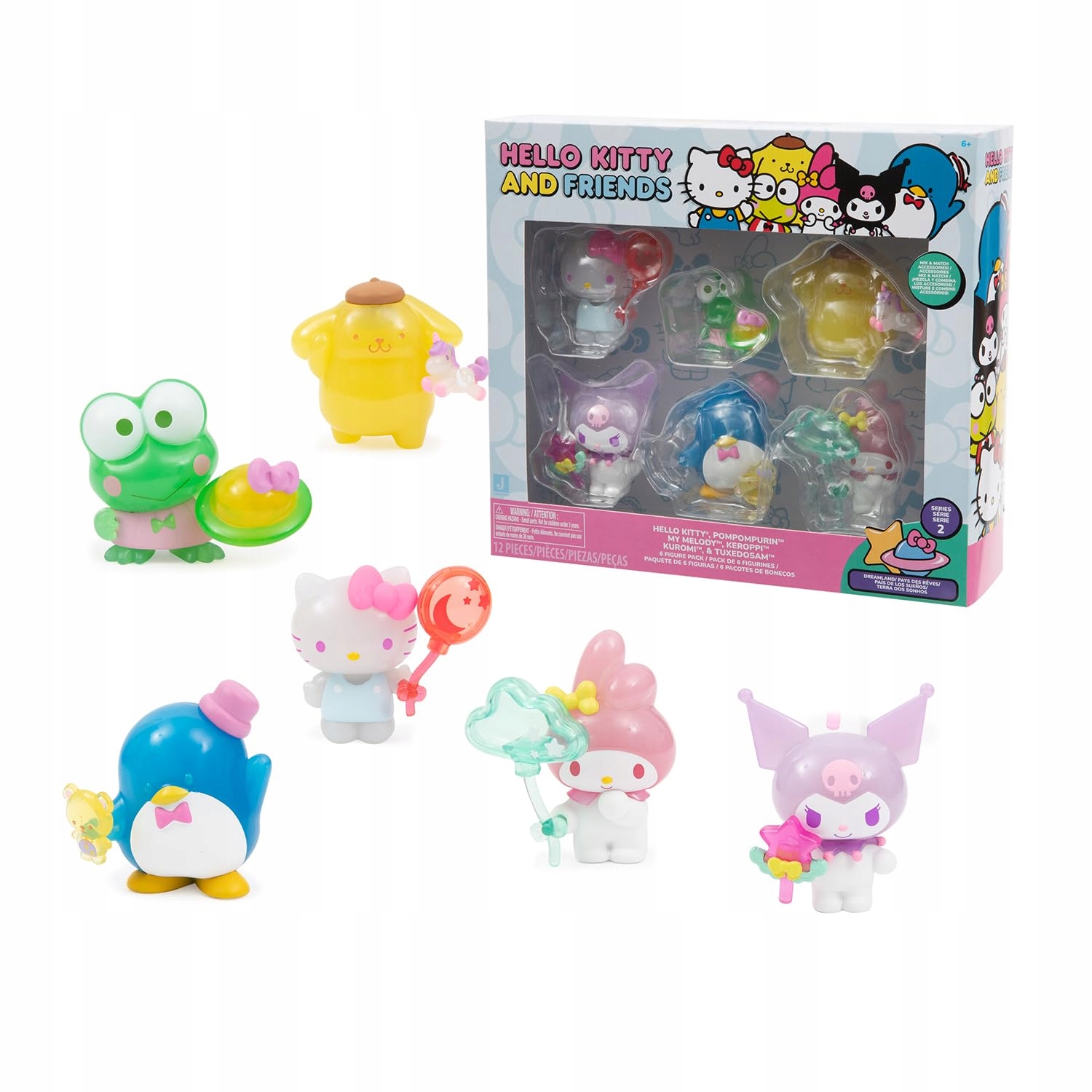 Hello Kitty Sada 6 Mini Figurek 5 CM Hračka Dárek Pro Dítě