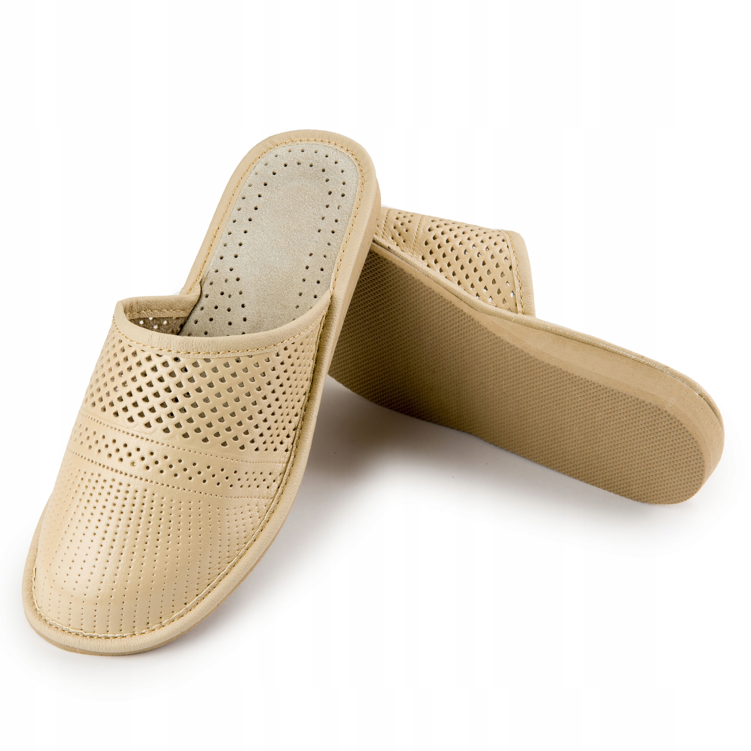 DAMSKIE KAPCIE SKÓRZANE DOMOWE GÓRALSKIE PANTOFLE Kolekcja Papuland Home