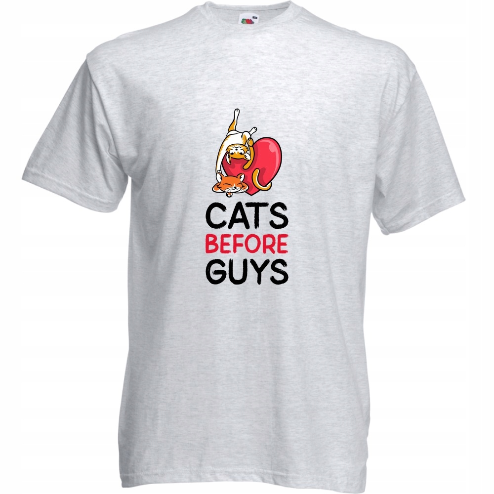 

Koszulka cats before guys kociarz kot S ash szara