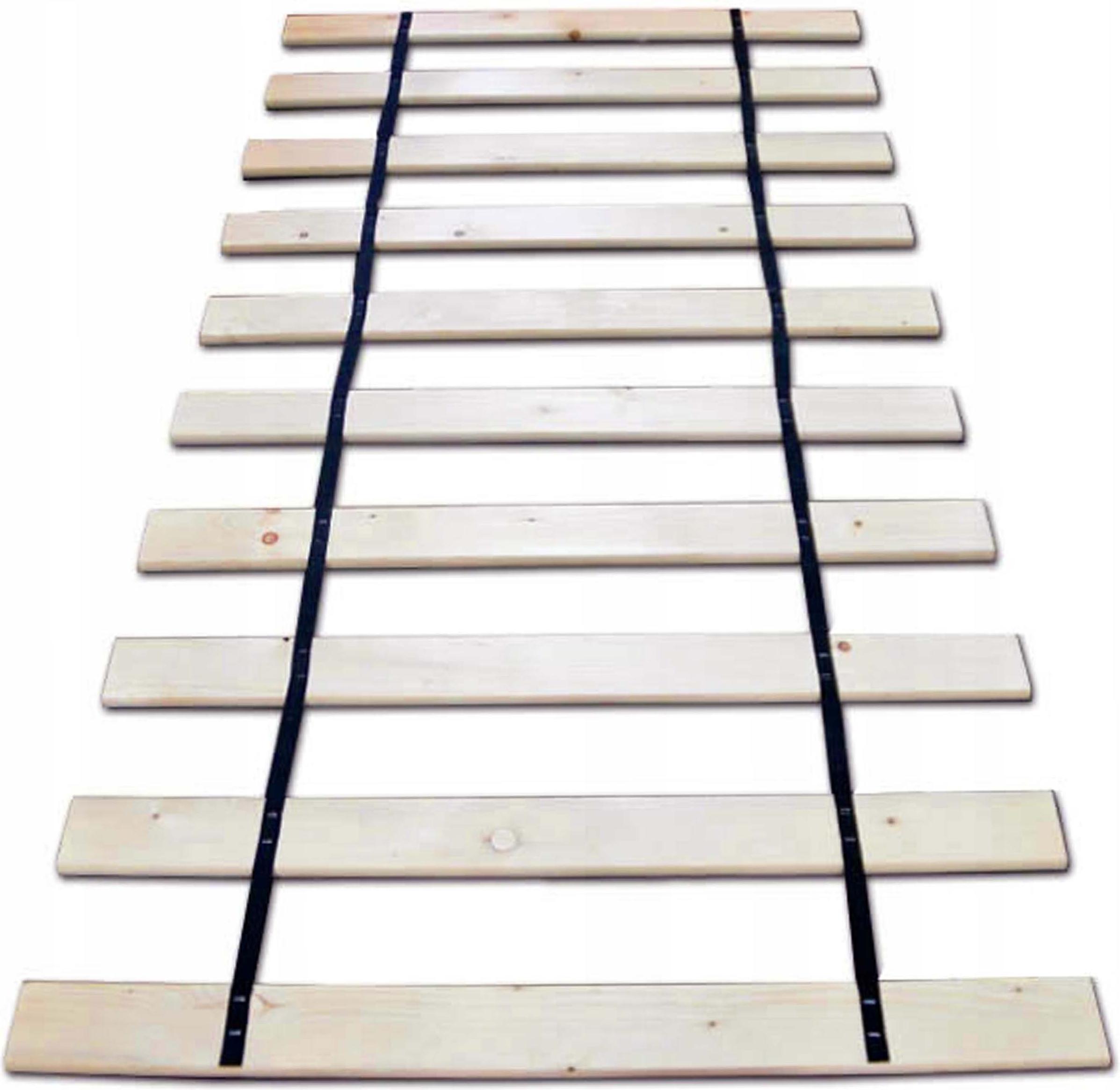 SOLIDNY STELAŻ DO ŁÓŻKA GRUBE DESKI WKŁAD 120X200