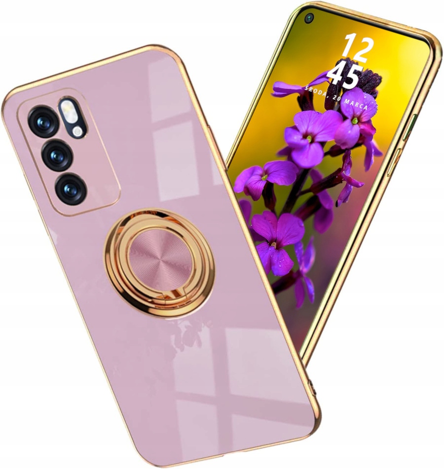 

Etui do Oppo Reno 6 5G Silicone Ring Szkło