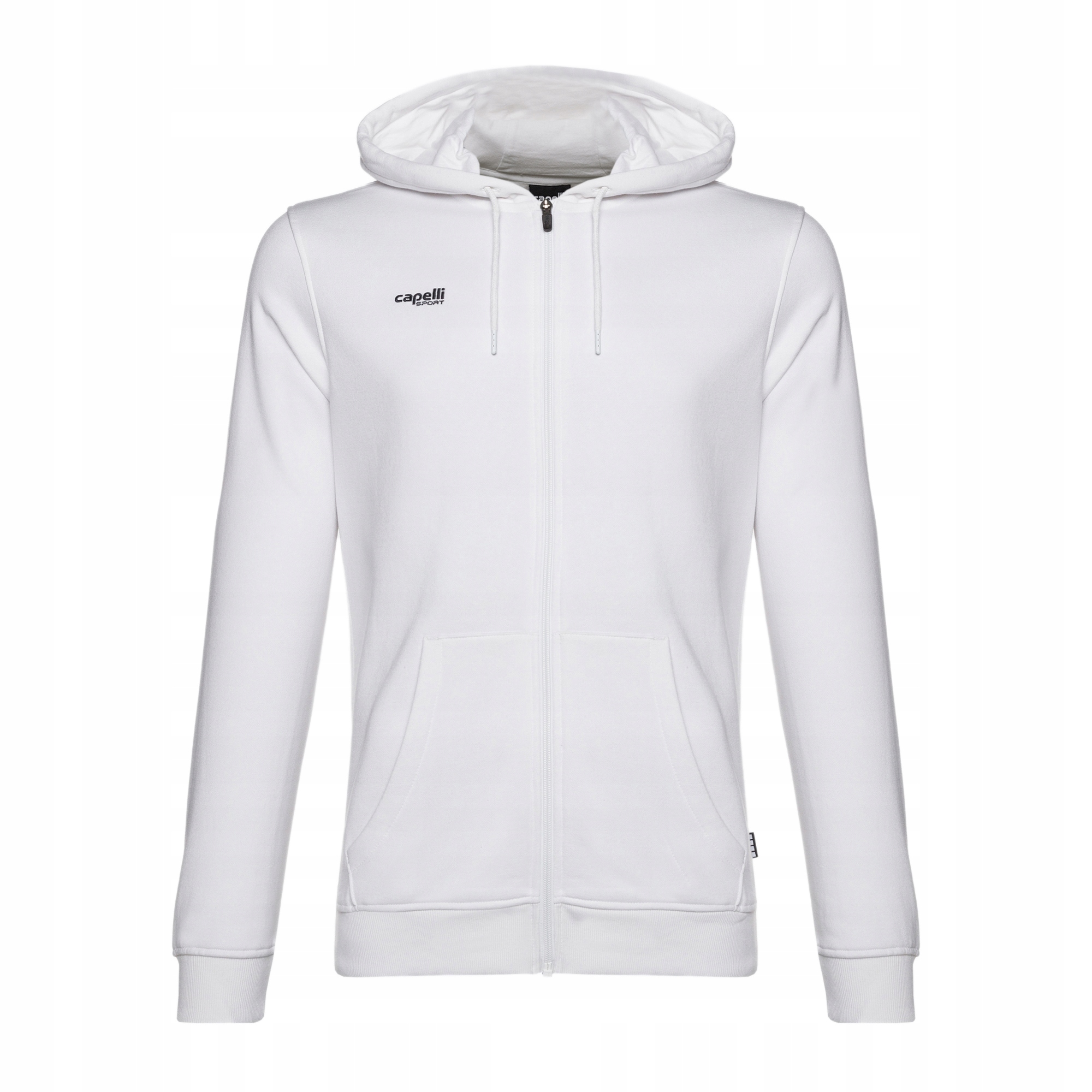 Bluza piłkarska męska Capelli Basics Adult Zip Hoodie white S