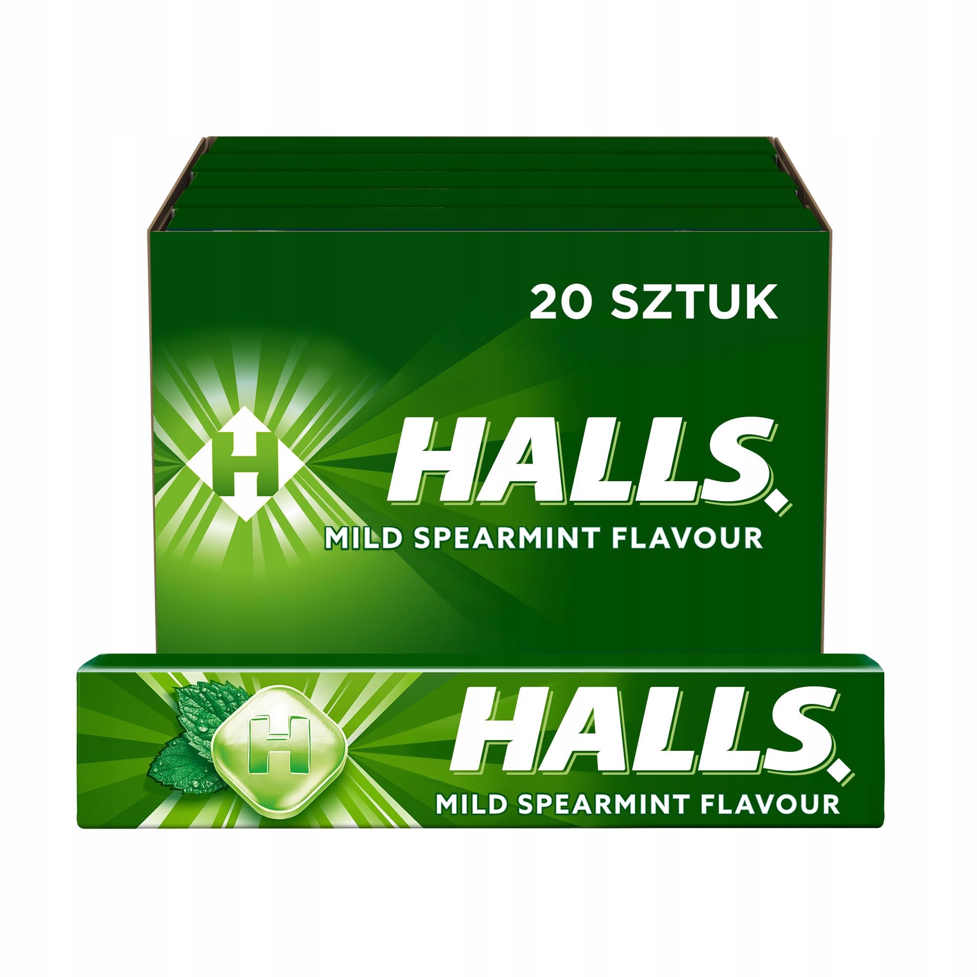 Levně Halls sladké mátové Bonbóny 33,5 g x 20 kusů