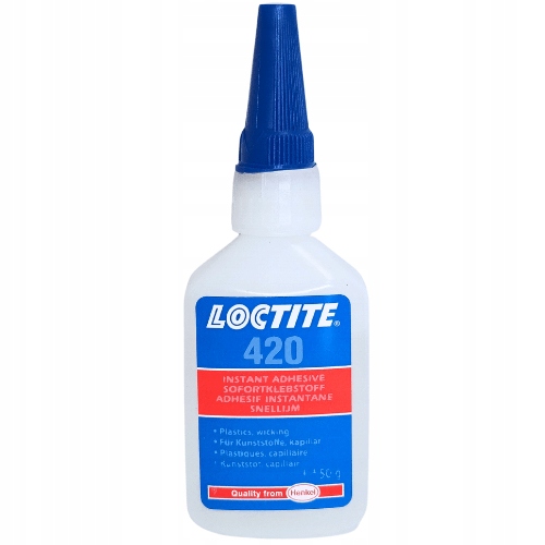 Loctite 420 50 g – kapilární kyanoakrylátové lepidlo, velmi nízká viskozita