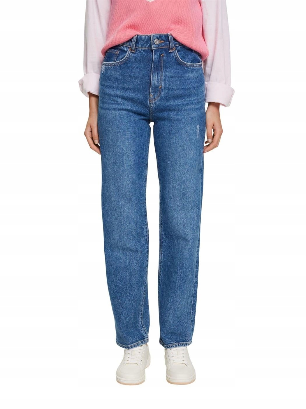 Edc By Esprit Džíny Mom Jeans S Vysokým Pasem Modré 30 7CA