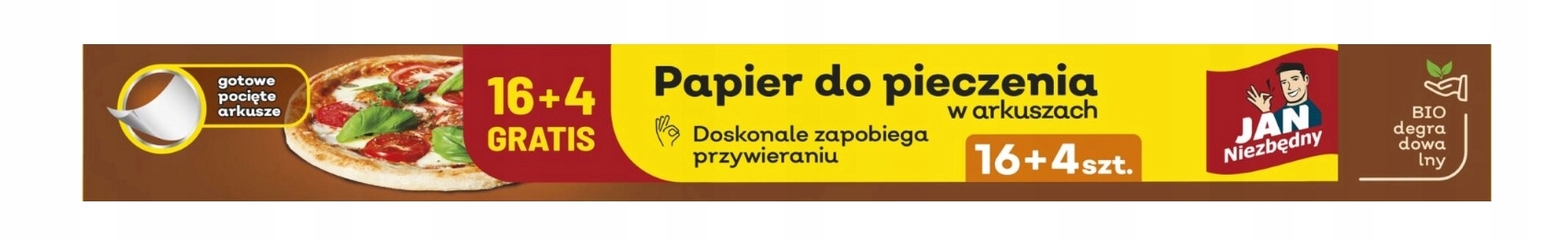 JAN NIEZBĘDNY Papier do wypieków w arkuszach 16+4szt.