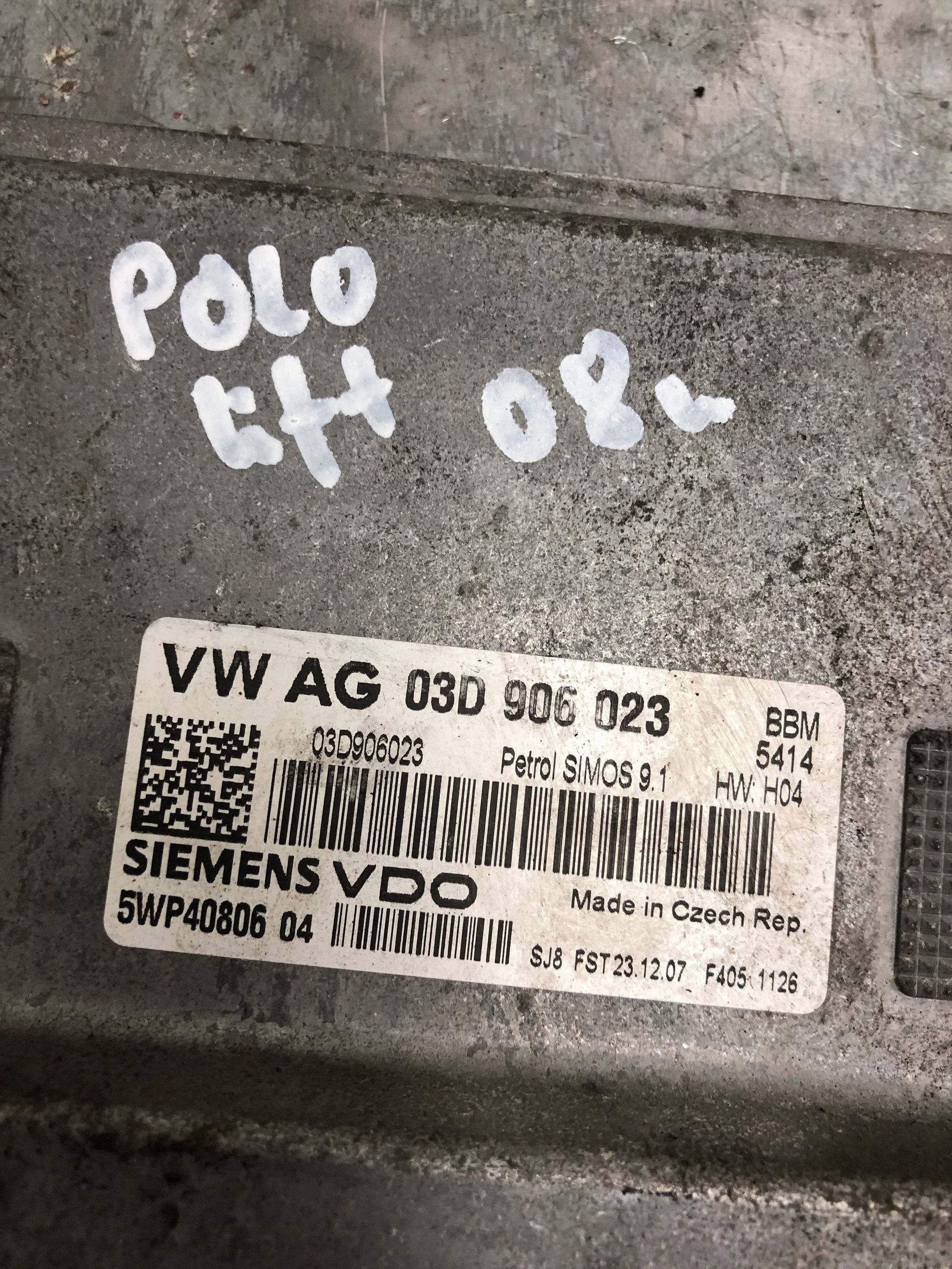 computer SILNIKA1.2 BBM VW POLO IV LIFT 03D906023