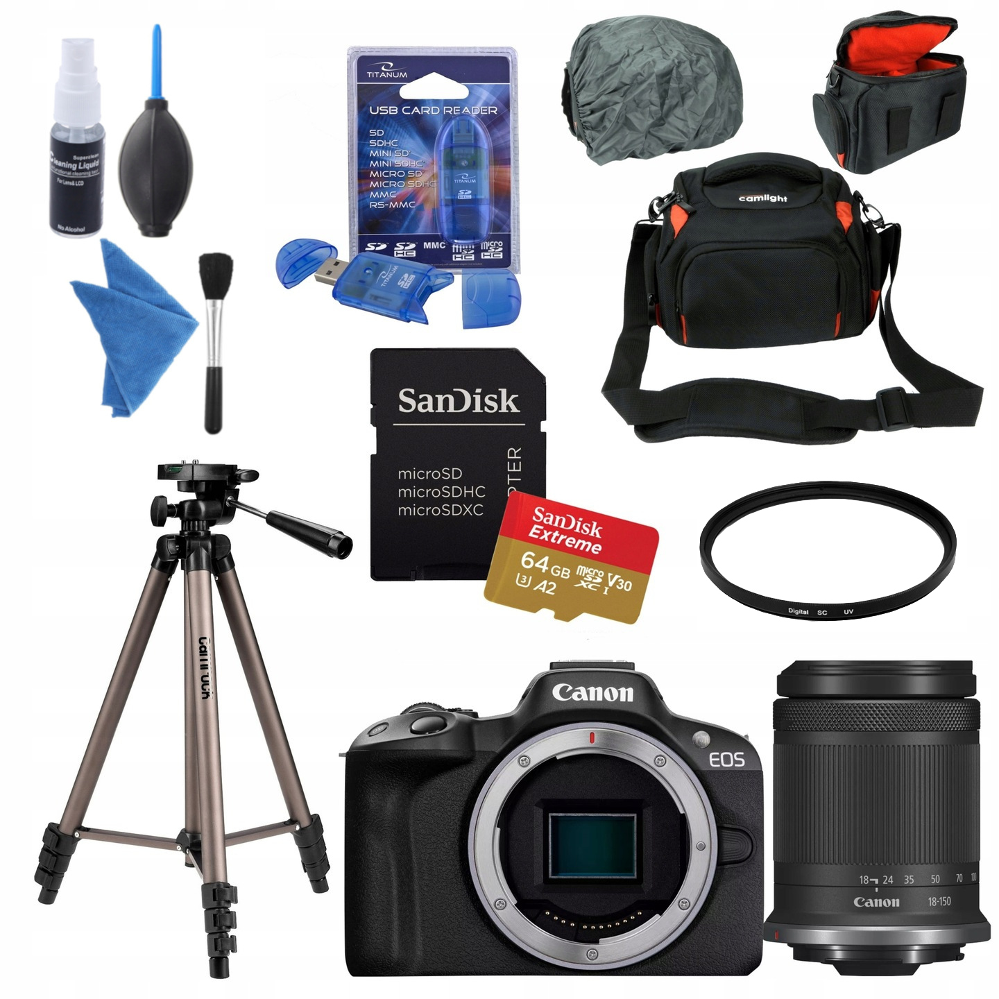 Aparat Canon Eos R50 Rf-s 18-150mm F3.5-6.3 Is Stm Akcesoria