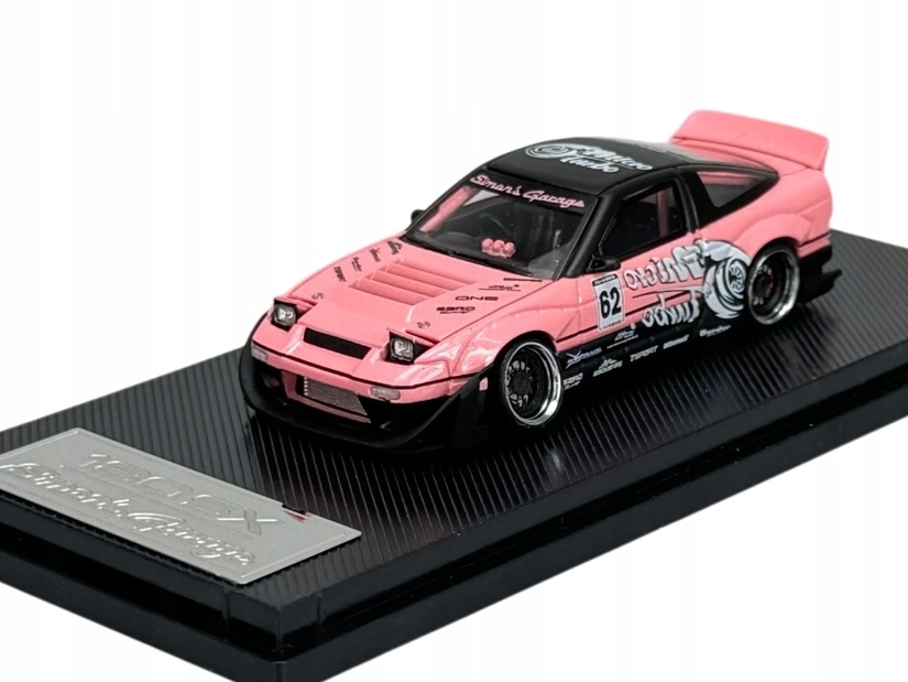 Micro Turbo Nissan 180SX Rocket Bunny Simon's Garage Różowy 1:64 MT6407C4