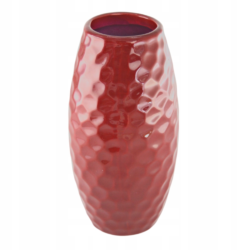 

Wazon dekoracyjny ceramiczny czerwony