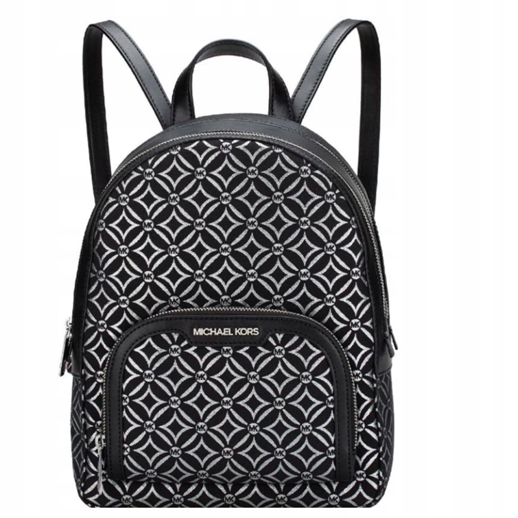 Michael Kors Batoh Mini Černý S Ornamentálním Vzorem 23,5 x 10 x 28,5 Y8B