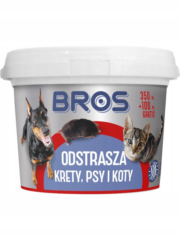 

Bros Odstraszacz na krety, psy i koty 450 ml