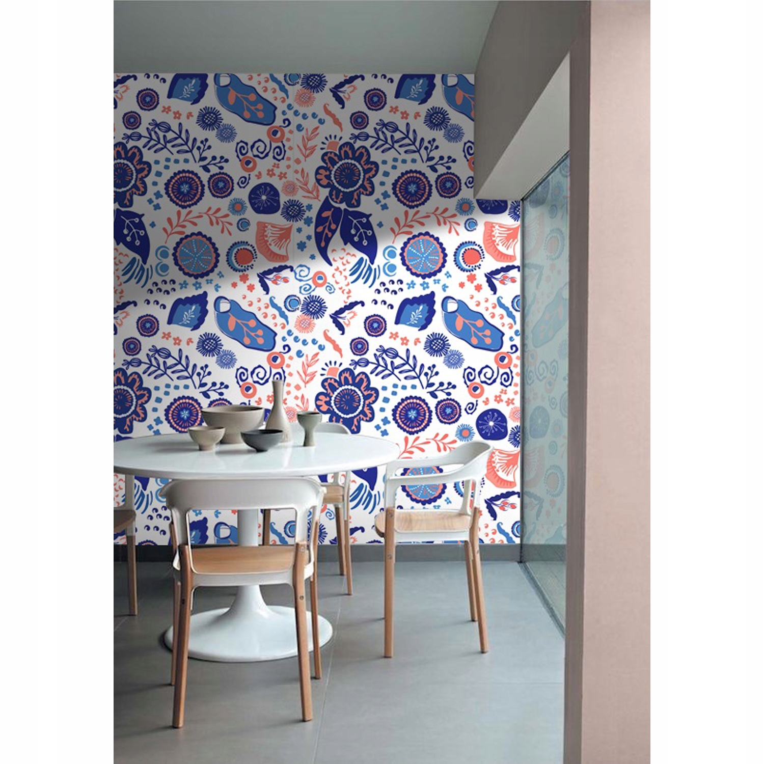 

Tapeta flizelina Panamskie wzory 104x70 cm + klej