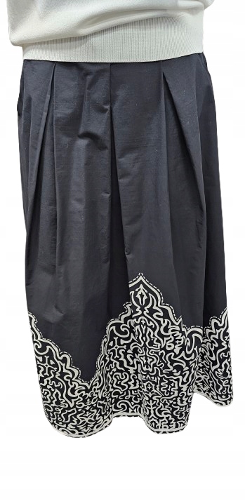 Elegantní Sukně Midi s etnickým vzorem-Styl Boho&Klasika- Unikátní Italie