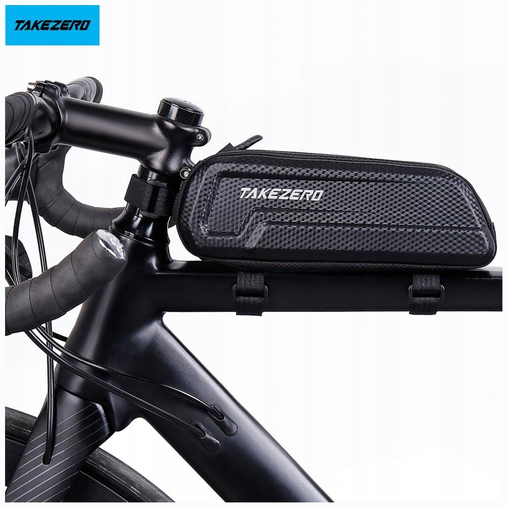Etui/sakwa na ramę roweru Takezero A5 1L uchwyt rowerowy czarny