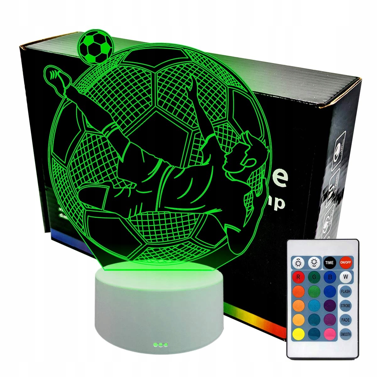 Lampka nocna Piłkarz przewrotka 3D LAMP LED
