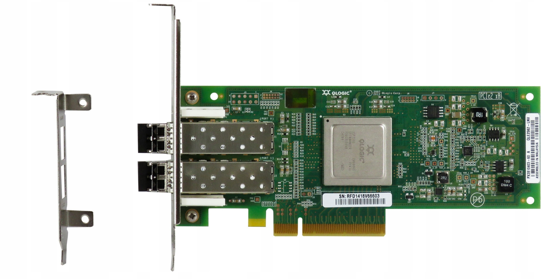 Lenovo 03X4442 0C19482 Dual Fc 8Gb PCIe QLE2562
