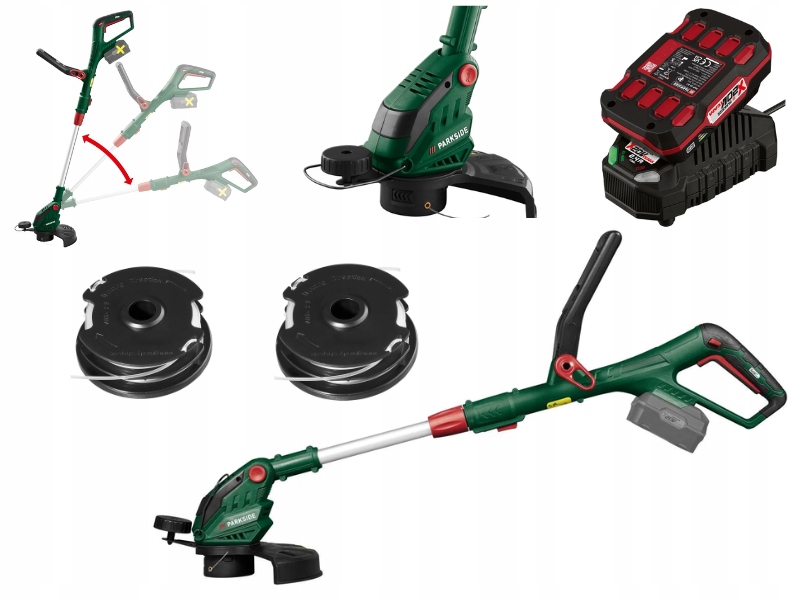 Parkside Podkaszarka Akumulatorowa Prta 20-Li 3 Z Akumulatorem i Ładowarką