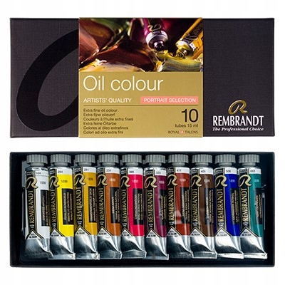 Olejové barvy 'Portrét' Talens Rembrandt, 10 x 15 ml
