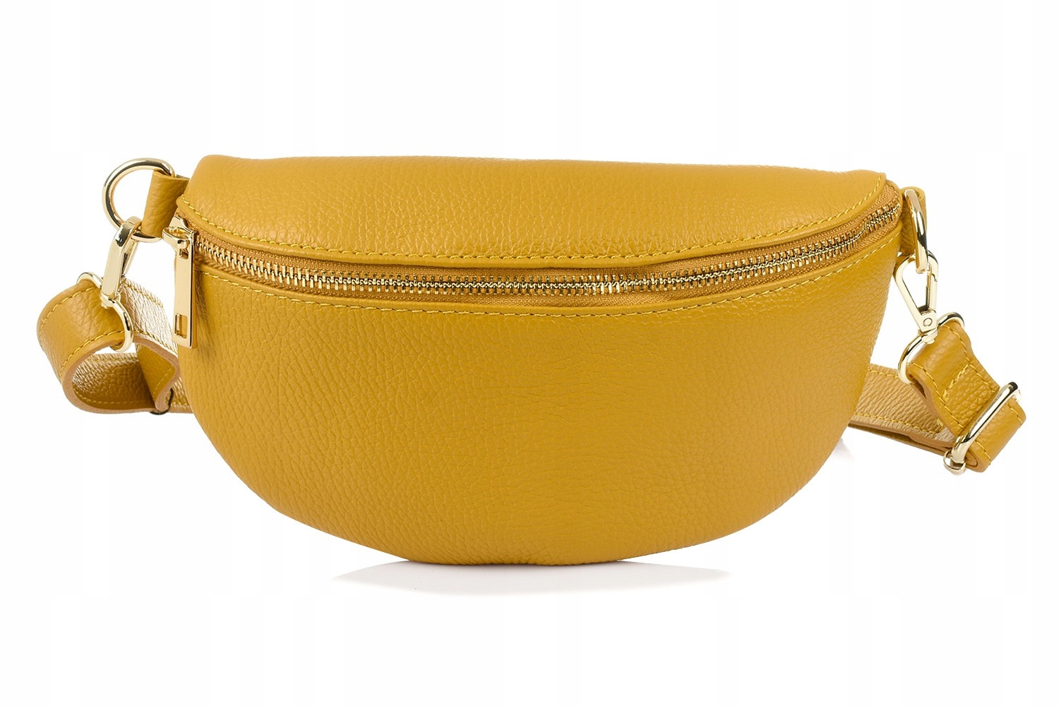 Ledvinka dámská kožená italská bederní kůže nastavitelná, prostorná