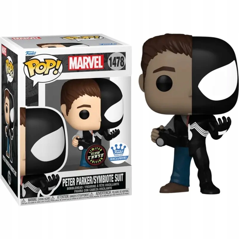 Funko Pop! Chase Marvel Spider-Man Peter Parker/Symbiote Suit #1478