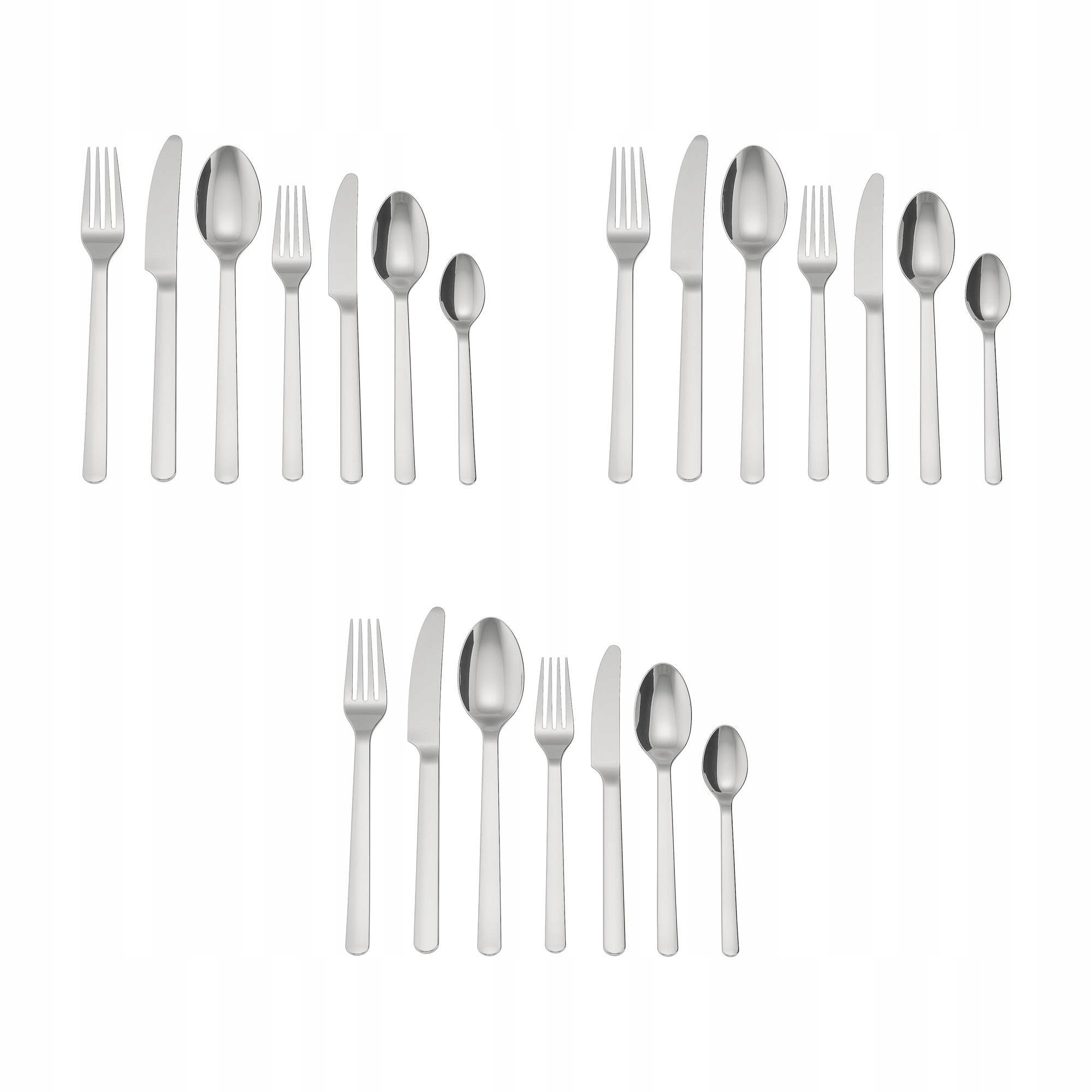 3 ks Sada příborů Ikea 365+ 56 ks nerezová ocel Elegance