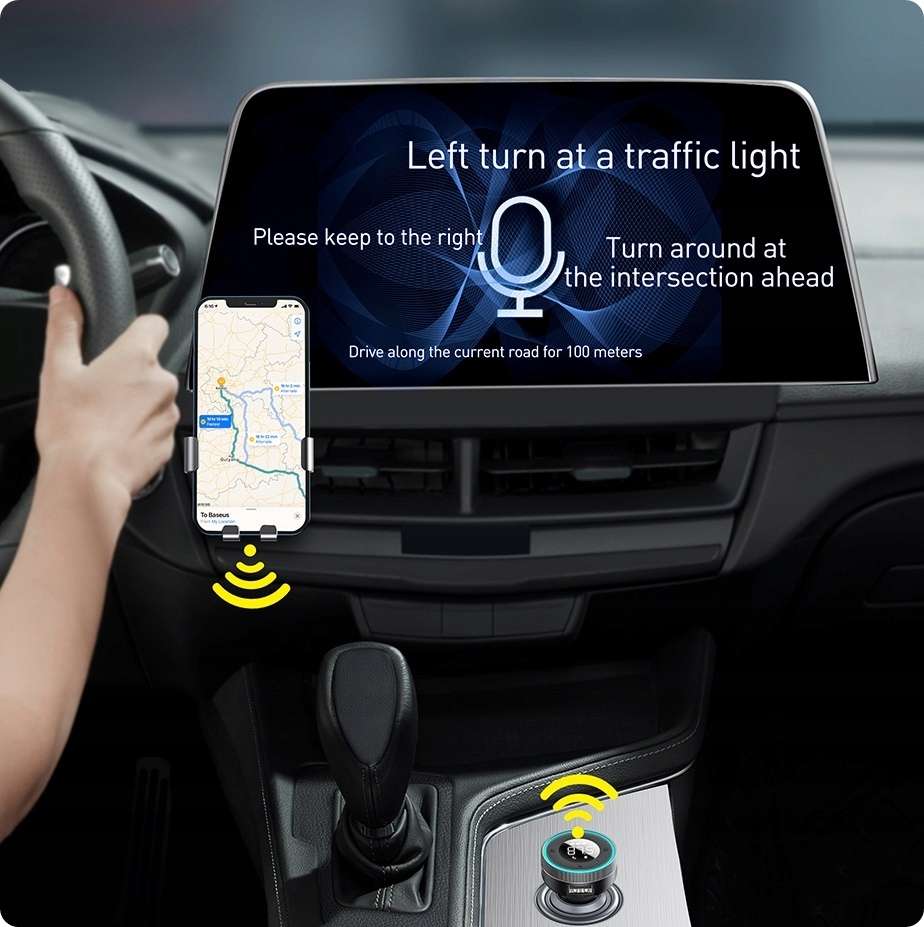 Baseus transmiter FM Enjoy Bluetooth MP3 ładowarka samochodowa czarna Marka Baseus