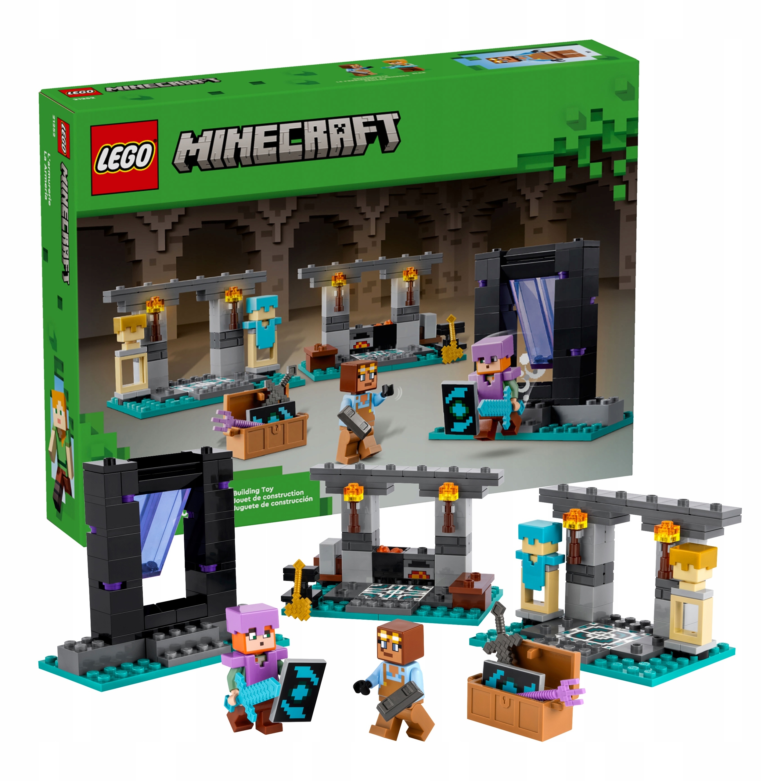 Originální Lego 21252 Minecraft Zbrojovka Stavebnice Nové jako dárek