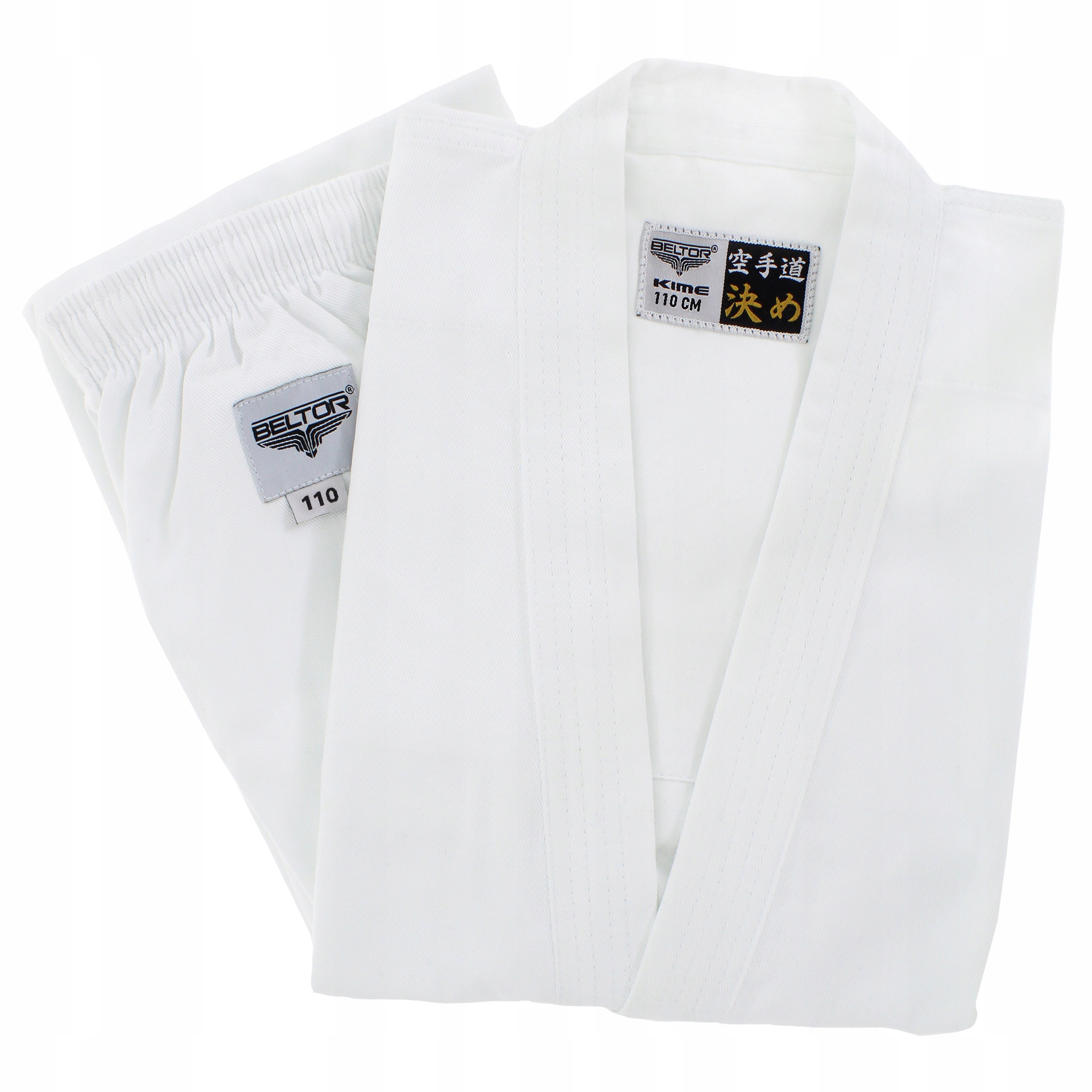Beltor Kimono Karate Kime Karatega Białe Lekkie 10oz 110 cm