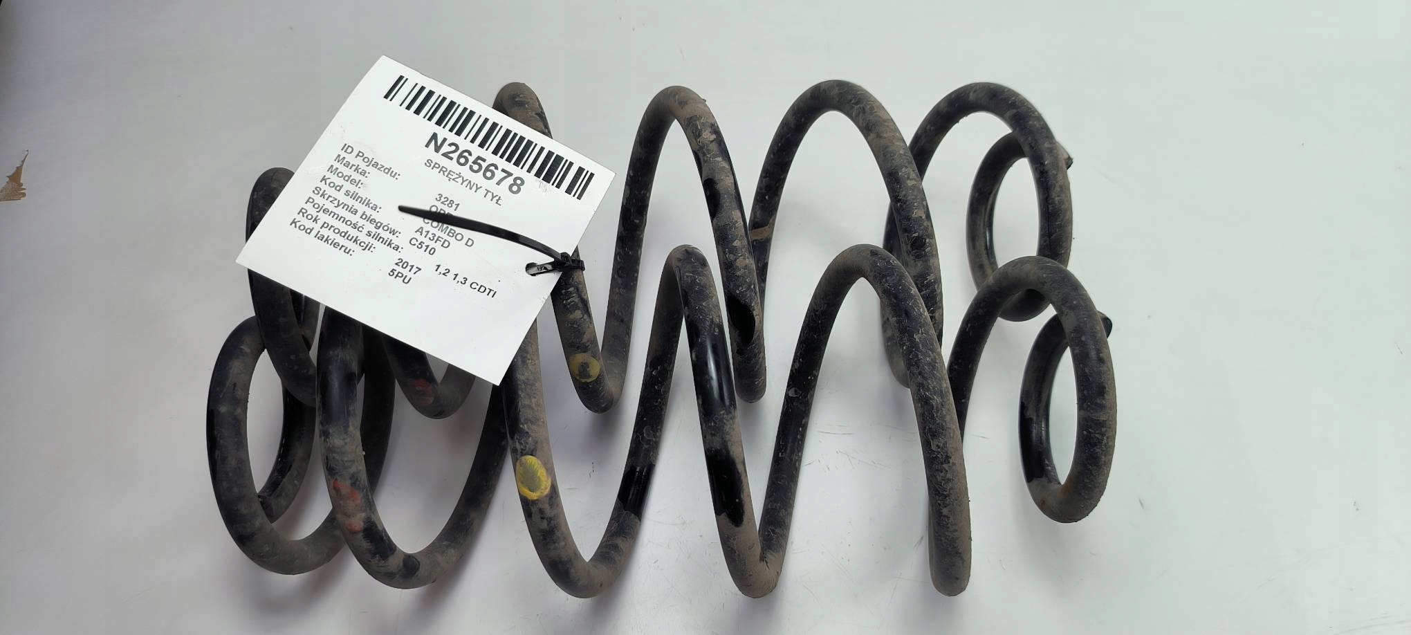 springs rear part OPEL COMBO D