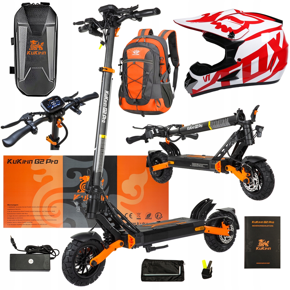 Pojazd Elektryczny KuKirin G2 Pro Abe 500w 48V 15.6AH 65KM 25KM/h +Dárek