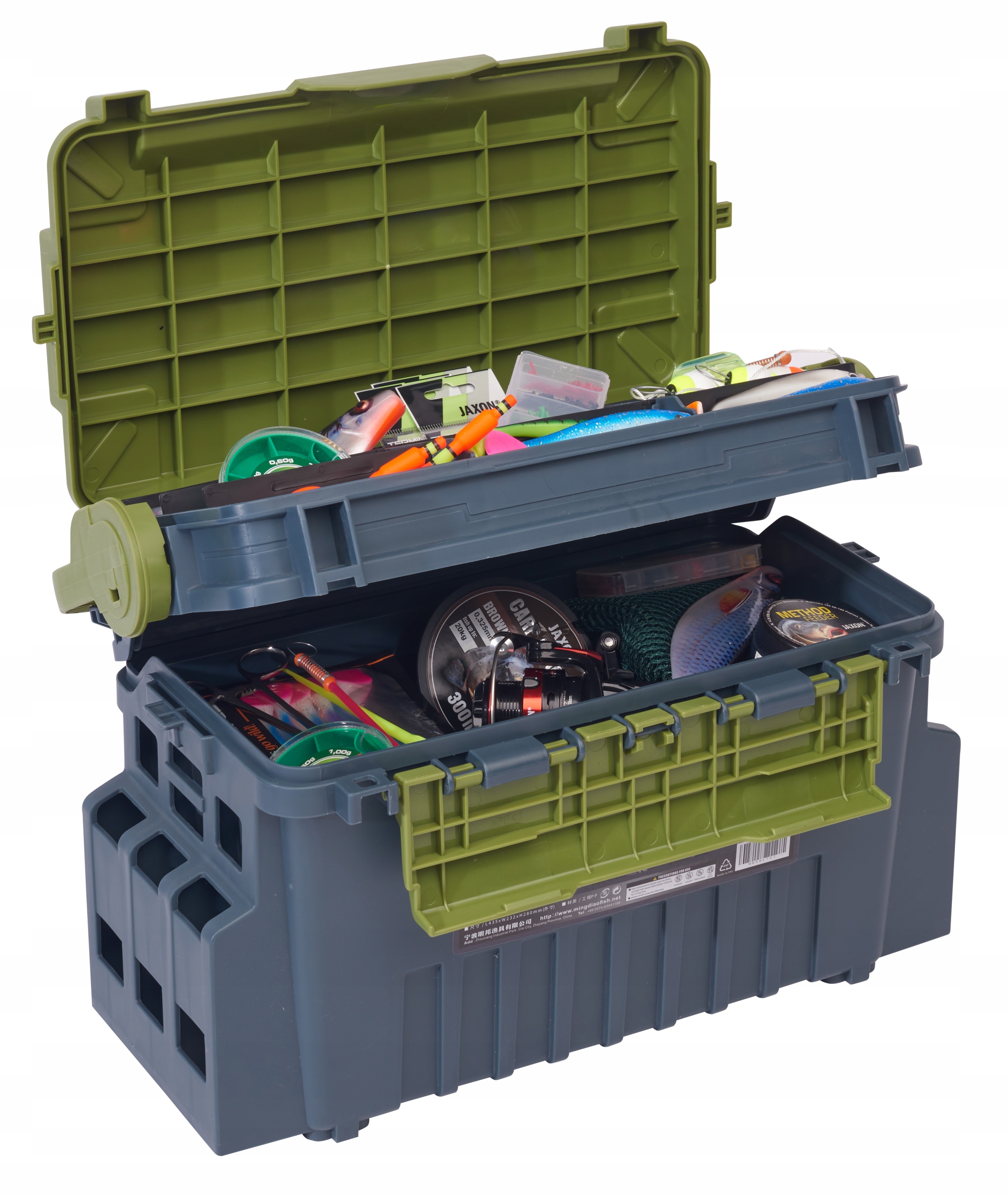 Skrzynka 120C Jaxon Do spinningu, Trout Area, solidne!