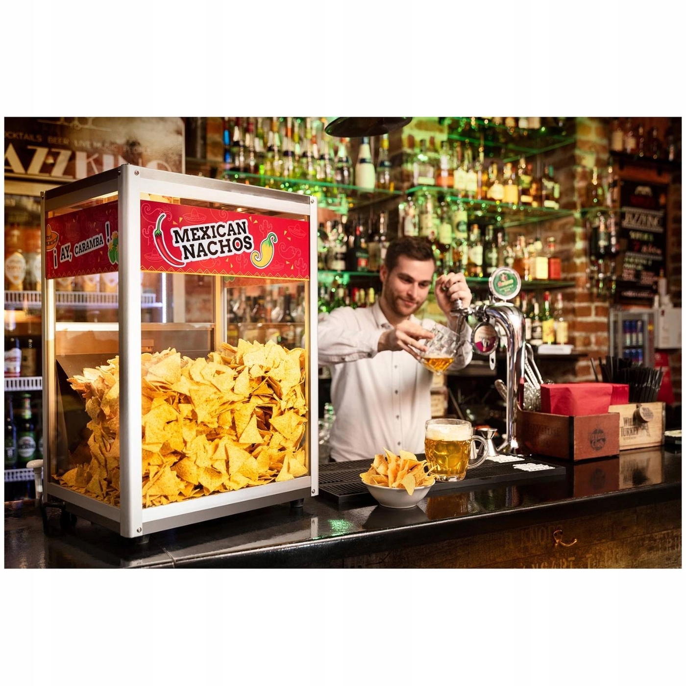 PODGRZEWACZ OGRZEWACZ DO NACHOS POPCORNU CHIPSÓW Marka Royal Catering