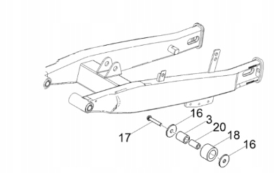 P8120569 - Derbi SENDA APRILIA SX RX цепной ролик