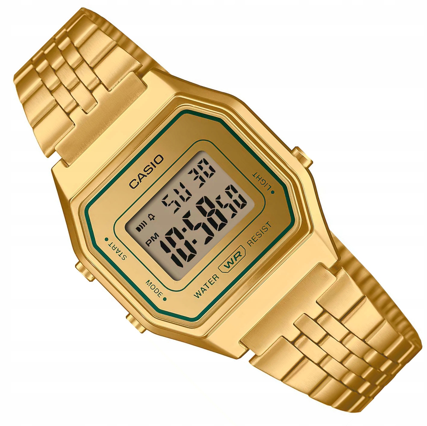 Zlaté Dámské Hodinky Casio Retro Vintage LA680WEGV -9AEF Alarm Stoper