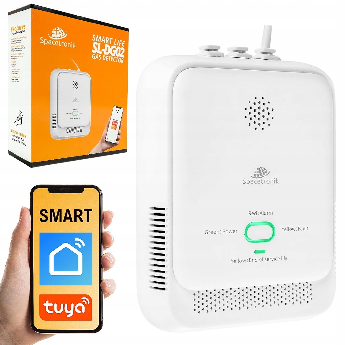 

Czujnik Gazu Ziemnego Detektor Czujka Wi-fi Tuya