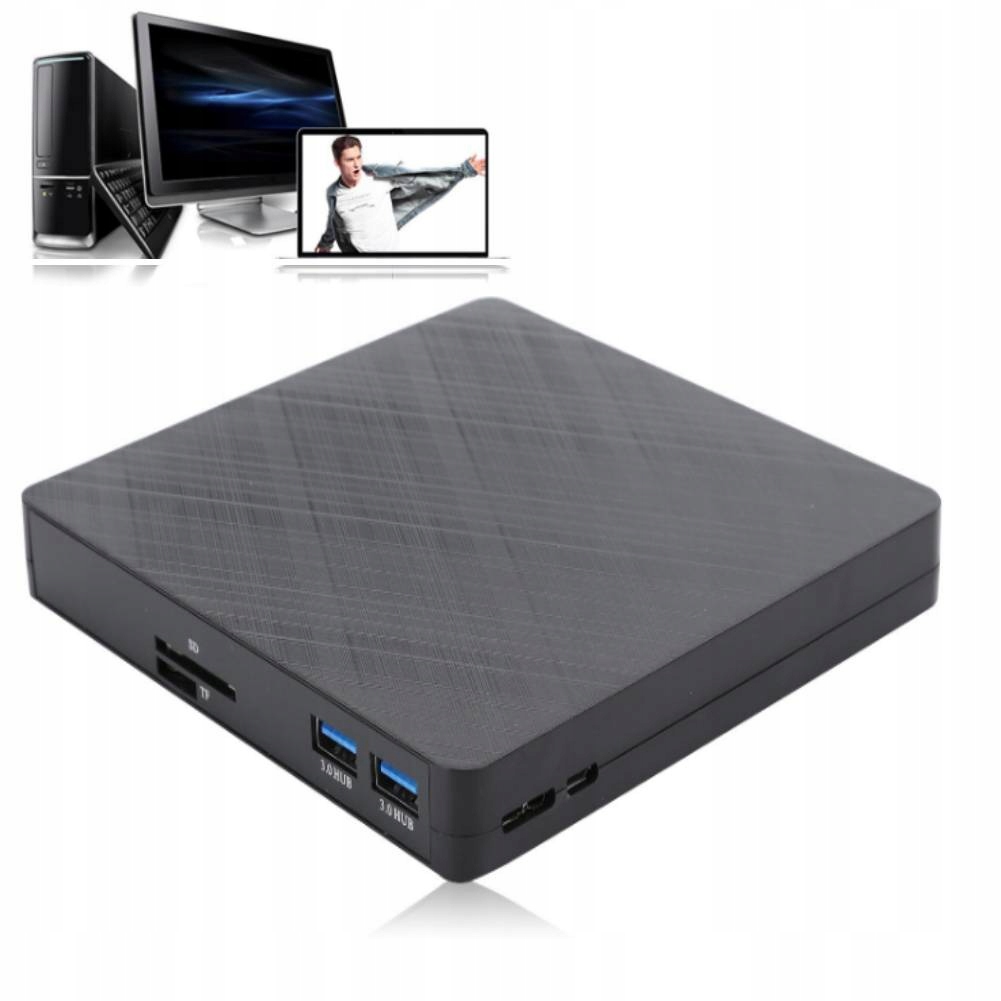 Externí Mechanika DVD CD Přehrávač Usb-c 3.0 Vypalovačka Pro Notebook Počítač