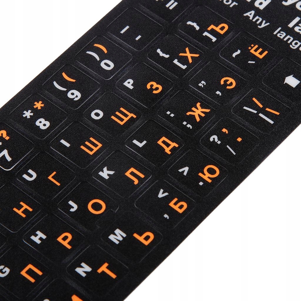 Russian Keyboard Cover Orange Letters Custom Kod producenta boubrek@163.com-51005456