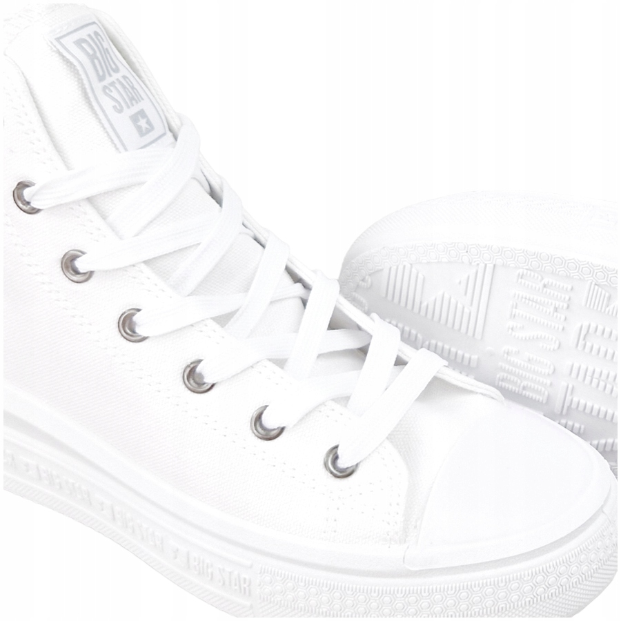 BIG STAR LL274A183 damskie trampki białe wysokie R. 38 Rozmiar 38