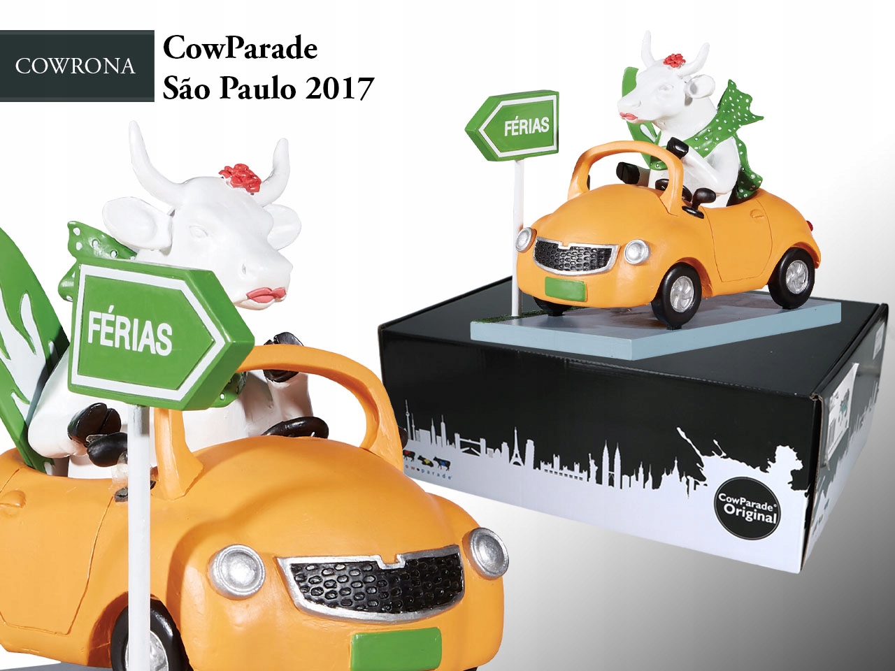 Zberateľská Figurka Cowparade Krava Cowrona Andre Ortiz Ako Darček