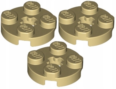 

Lego Płytka 2x2 Okrągła Beżowa/Tan 4032/4140562 x3
