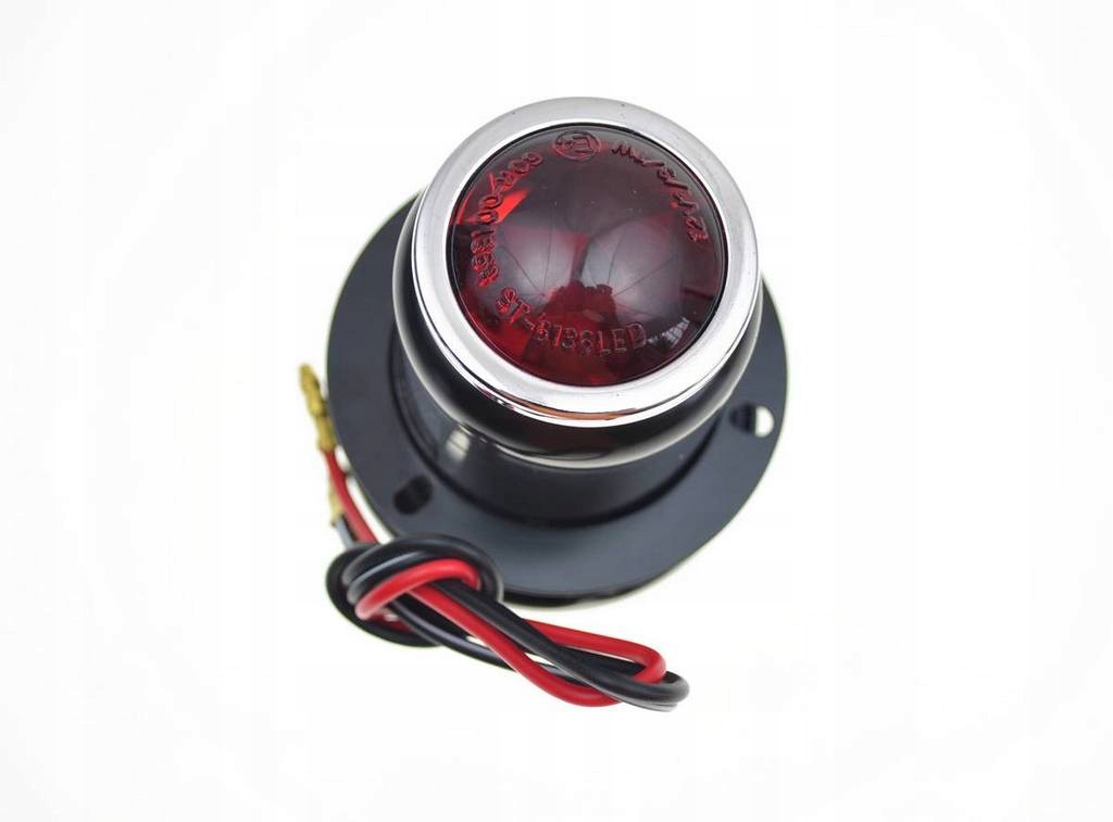 ST-60136 - ЗАДНІЙ СТОП-СИГНАЛ ЧОРНИЙ КРУГЛИЙ ПОДРІБНЮВАЧ ВЕТЕРАН