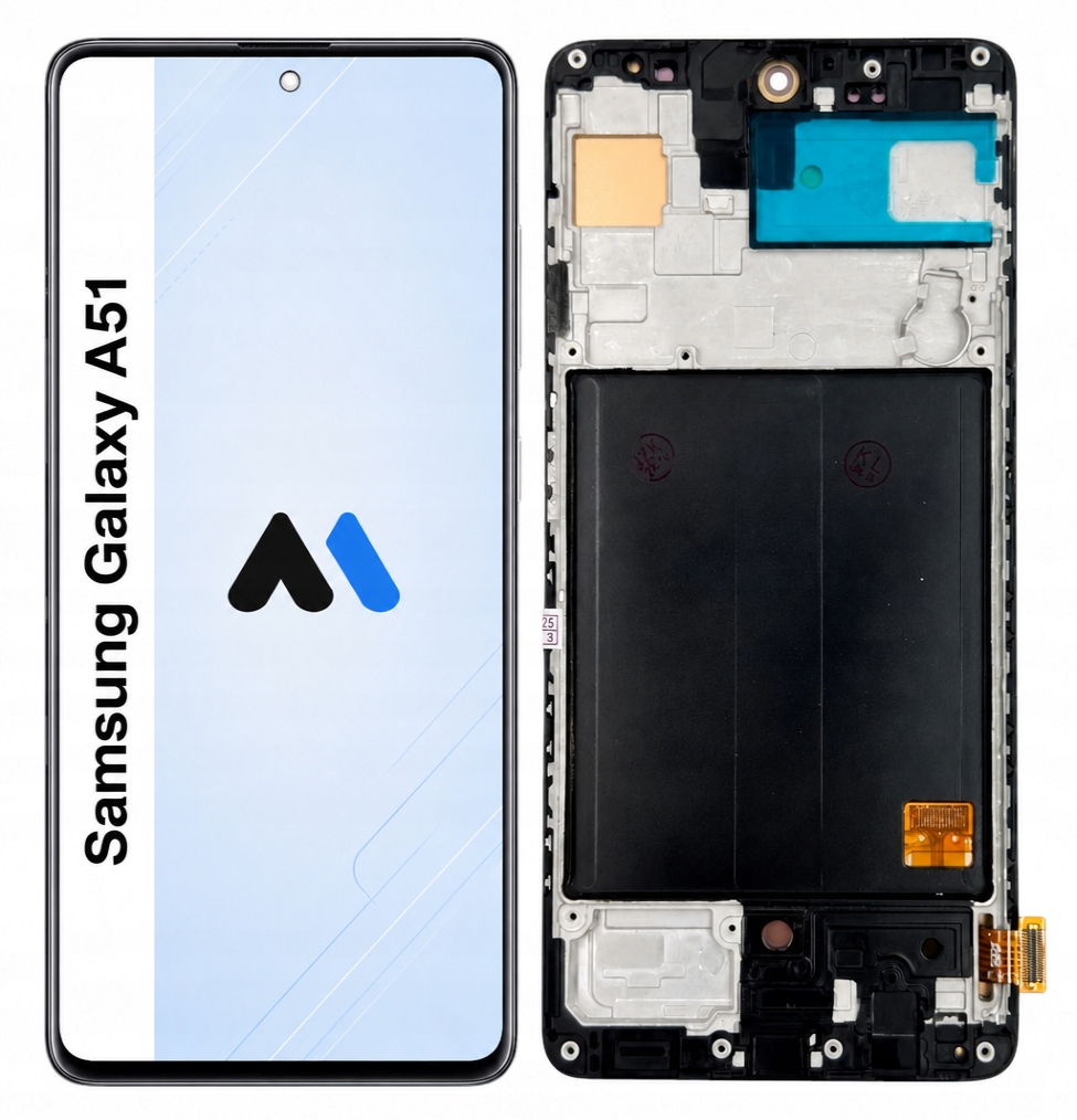 Displej Samsung Galaxy A51 Oled Rámeček Plný Dotyk 6,5" Premium