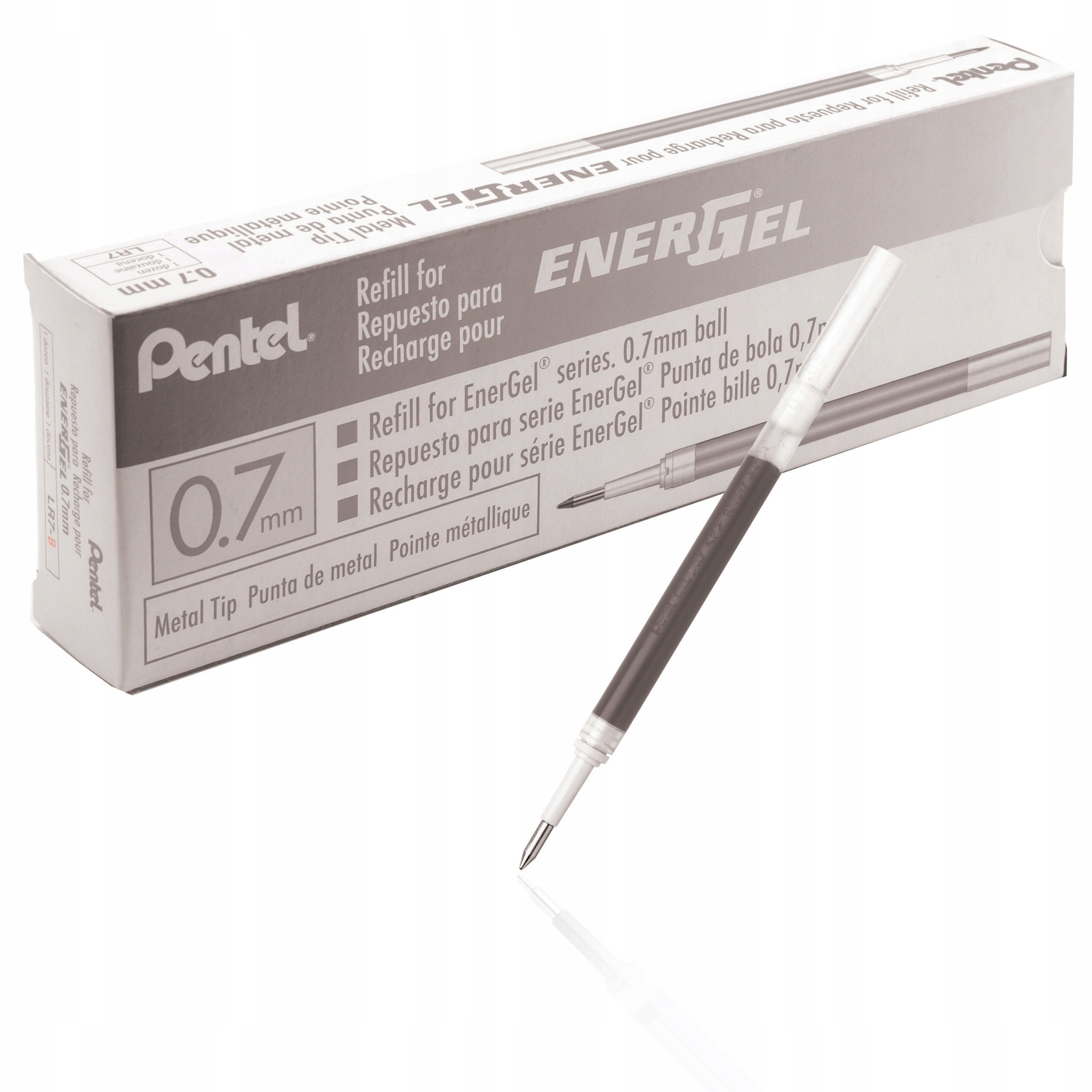 

12 x wkład Pentel Energel 0,7mm LR7 czarny