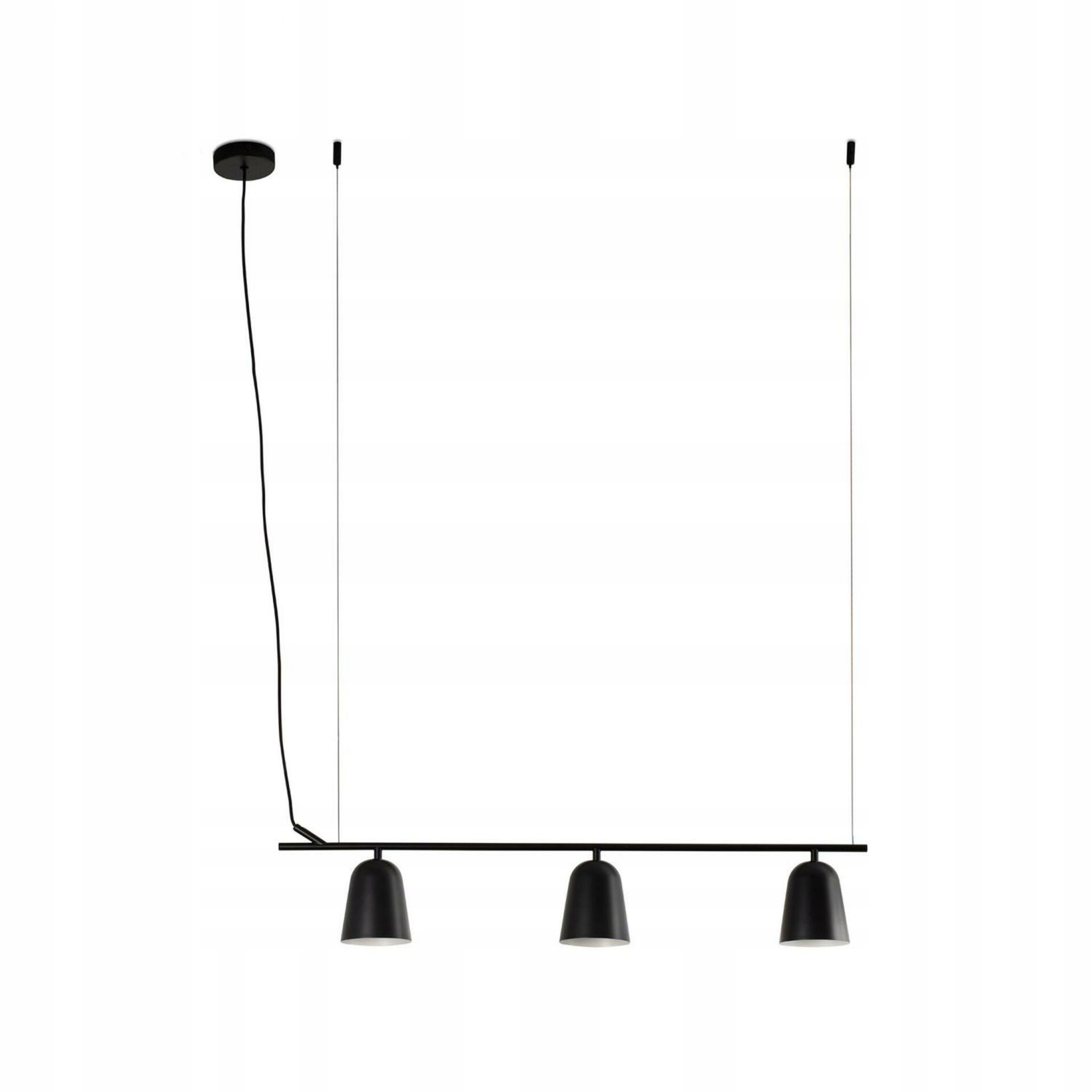 Faro Studio Lineal závesné svietidlo, 3xE14, čierna, 200 cm kábel