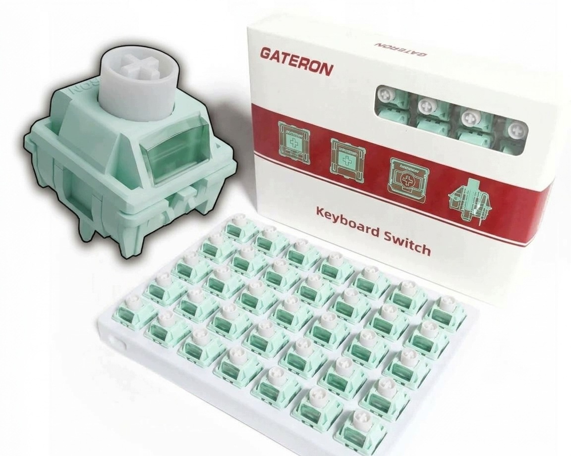 Gateron Silent Magnetic Jade Switch Tiché magnetické spínače 35 ks