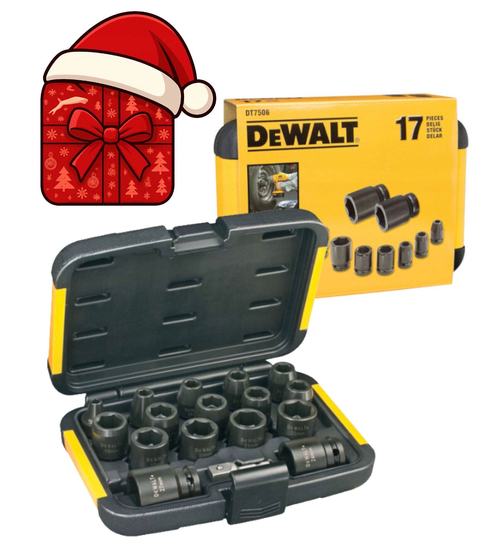 DeWALT DT7506 kusů sada rázových nástrčných klíčů