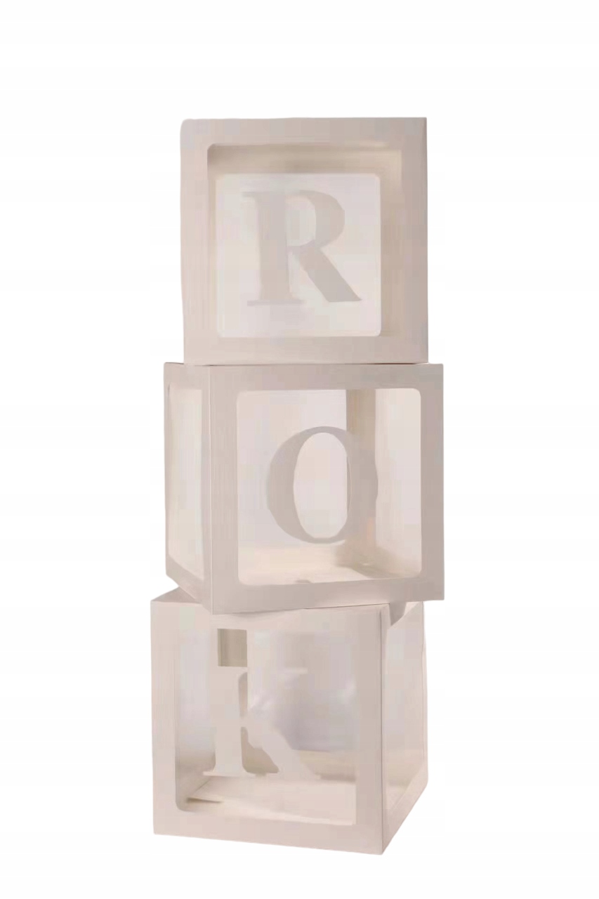 Biele Krabice Rok 3KS 30CM Na Prvé Narodeniny Balóny Dekorácia Narodeniny Pre Deti